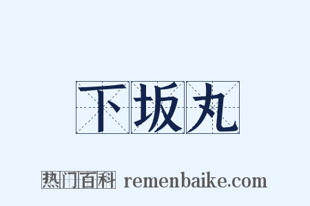 下坂丸是什么意思的图片